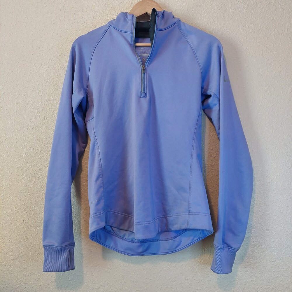 Nike Purple Quarter Zip Hoodie Sz M